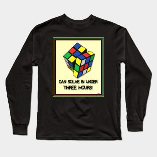 RUBIKS CUBE FOR THE PUZZLED PUZZLER Long Sleeve T-Shirt